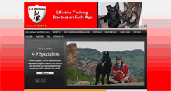 Desktop Screenshot of k-9specialists.com