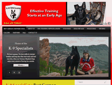 Tablet Screenshot of k-9specialists.com